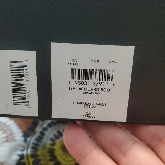 NIB Coach Brown Jacquard Winter Fur Lined Boots Size 9.5, Retail $278.00 - Picture 13 of 15